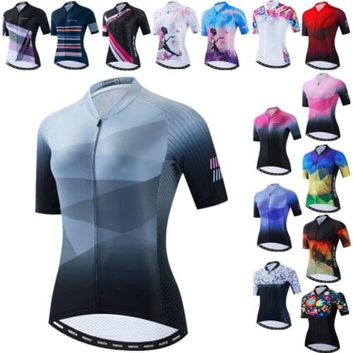 JPOJPO 2021 Women Cycling Jersey Shirt Pro Team Cycling Clothing Summer Mountain Bike Jersey Tops Breathable Bicycle Shirt Ropa