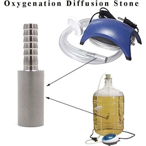 Homebrew Oxygenation Diffusion Stone 0.5 and 2 Micron Steel Beer Carbonation Aeration For Beer Wine Tools Bar Free Shipping