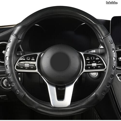 KOKOLOLEE Microfiber Leather Car Steering Wheel Cover For Isuzu D Max Trooper Rodeo Mux Ertiga APV Ignis Edition SX4