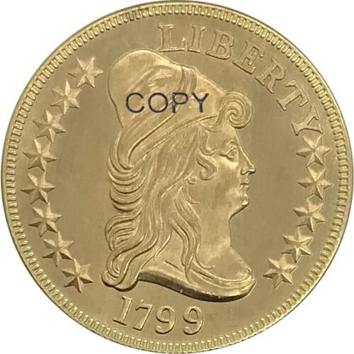 1799 United States 10 Dollars gold coin Brass Collectibles Copy Coin