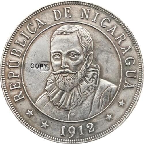 Nicaragua 1912 COIN COPY 38mm