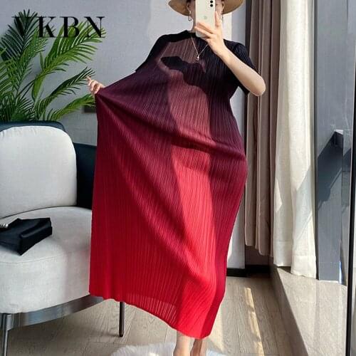 VKBN Summer Dresses Woman Folds Pullover Print Party Night Empire Short Sleeve Maxi Dress Elegant Vestidos De Fiesta