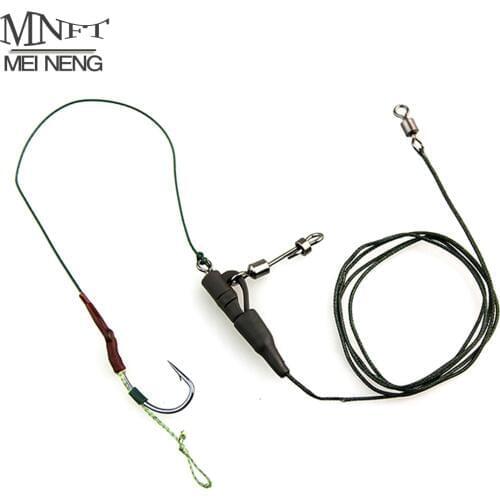 MNFT 2 Set Hand Made Good Quality Carp Fishing Rig Terminal Tackle Hair Rig For Carp Fishing Leader Line 2 style Can Choose