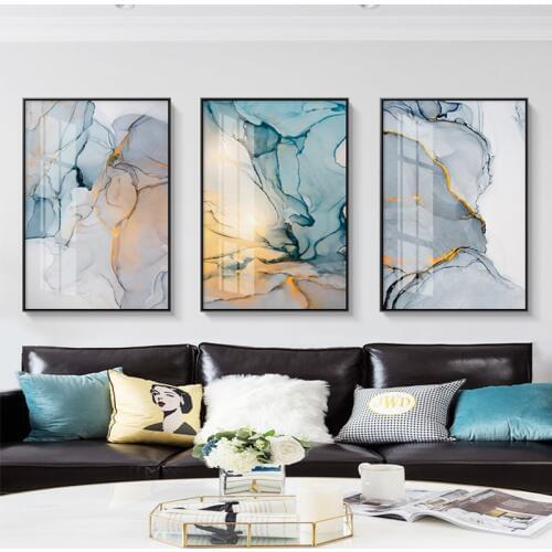 Fashion Watercolor Texure Canvas Painting Nordic Colourful Posters and Prints for Living Room HD Modern Abstract Decoration Home