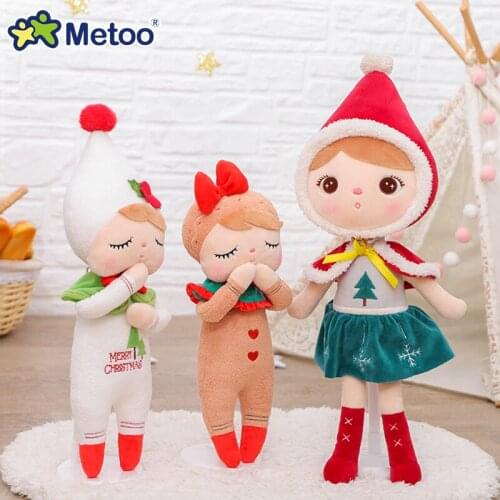 2021 new jimbao and angla christmas doll Original Metoo Plush Dolls winter Cute Rabbit, Angela Soft Animals gift for Children