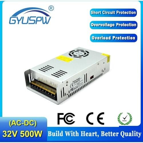Single Output Switching power supply 500W 15.6A 32V DC Power Supplies driver transformer 110v 220v AC-DC SMPS For CNC CCTV Motor