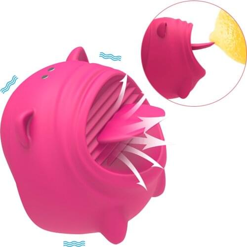 Oral Tongue Licking Vibrators Clitoris Nipples Stimulator Vibrating Egg G-Spot Vagina Female Masturbator Intimate Goods Sex Toy