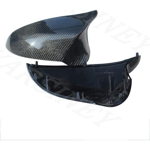Suitable for BMW M series F8X M2M3M4F82 modified carbon fiber rearview mirror housing car horn inverted mirror housing