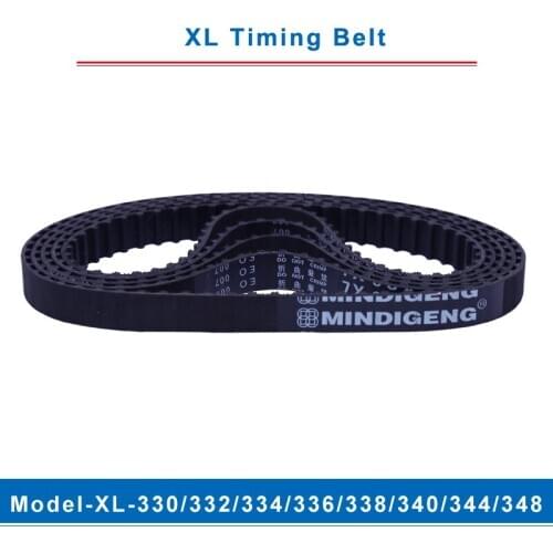 XL timing belt model-330XL/332XL/334XL/336XL/338XL/340XL/344XL/348XL belt teeth pitch 5.08mm width 10/15mm for XL timing pulley