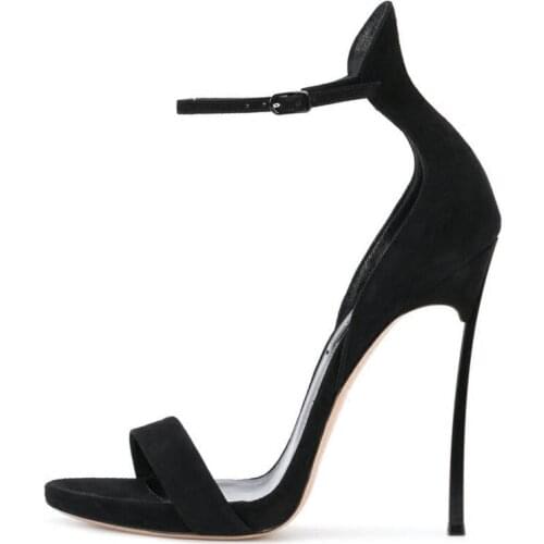 Carpaton Hot Selling Ankle Strap High Heel Sandal Summer Sexy Open Toe Ankle Strap Shoes 2018 Rome Style Thin Heel Shoes