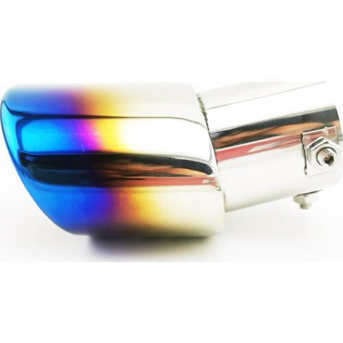 Silver Stainless Steel Car Muffler End Pipe Blue Exhaust Tips for Chevrolet Cruze 2009 2010 2011 2012 2013 2014 Styling
