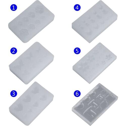 Silicone Mold DIY Crystal Jewelry Making Tool Nail Beauty Epoxy Resin Cute Bear