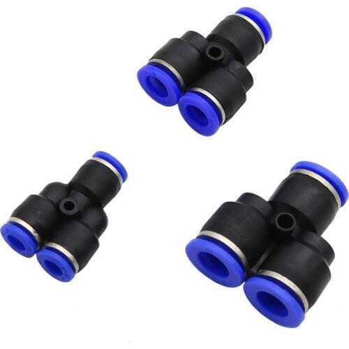 Slip-lock Y connector Agriculture Quick Coupling for Mist Cooling Nozzle 6mm, 8mm, 10mm Locking connector 50 Pcs