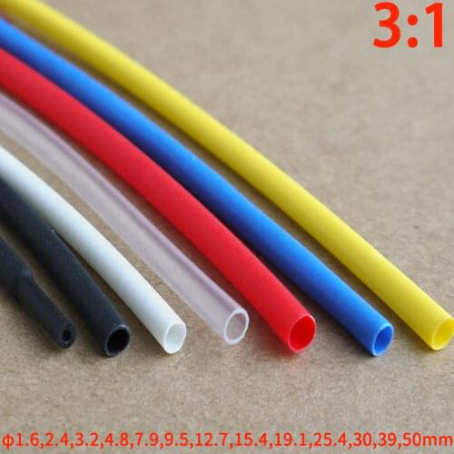 Diameter 3.2mm Heat Shrink Tubing 3:1 Ratio Dual Wall Thick Glue Waterproof Wire Wrap Insulated Adhesive Lined Cable Slveeve