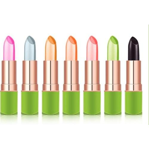 Aloe Vera Jelly Lipstick Gloss Moisturizer Lips Color Changing Girls Makeup Lip Care Smooth Lip Lines Long Lasting