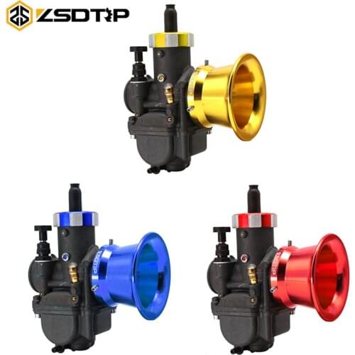 ZSDTRP PE Motorcycle Hand Choke Carburetor PE 28 30MM + 50mm 55mm Air Filter Set For CR80 CR80RB CR85 CR85R KX80 KX100