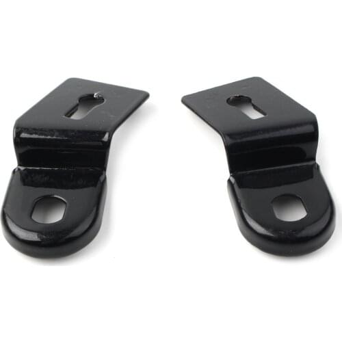 2Pcs Black Motrocycle Turn Signal Fork Clamps Shock Bracket Relocater Holder for Harley Models