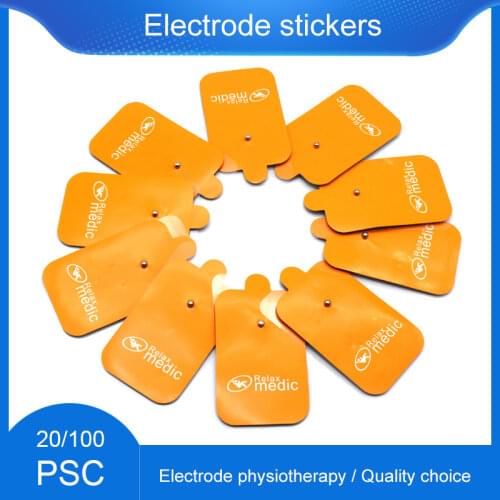 20/100Pcs Electrode Pads for Digital TENS Therapy Machine Muscle Stimulator Cervical Vertebra Physiotherapy Massager Pad