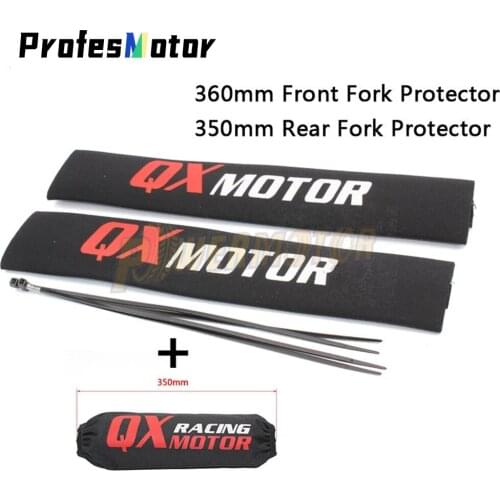 36cm Front Fork Protector 35cm Rear Shock Absorber Guard Wrap Cover For CRF YZF KLX Dirt Bike Motorcycle ATV Quad Motocross