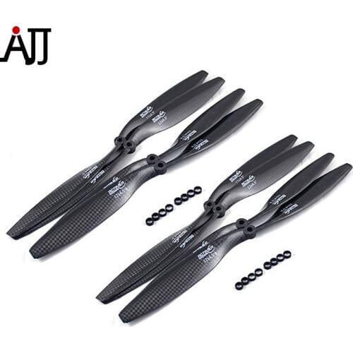 4Pairs 12x3.8'' 1238 Carbon Fiber CW CCW Propellers for FPV Multi-Rotor RC Quadcopter