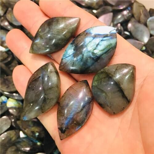 5pc Natural crystal beautiful drawing feldspar used for jewelry pendants