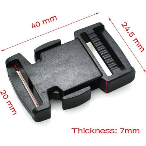 50pcs/pack 3/4"(20mm) Detach Buckle for Outdoor Sports Bags Students Bags Luggage