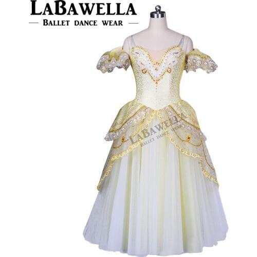 Gold Queen YAGP Competiton Ballet Tutu Dress Women Professional Ballet Tutus Pink Romantic Tutu Ballet Stage Costume BT8902A