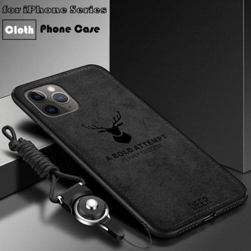 New Cloth Phone Case For Honor 8X 8A 8S 8C 9S 9C 9A Play 9X 10X Lite Huawei Nova 5T 3 3i Deer Cover Soft Fabric Protective Case