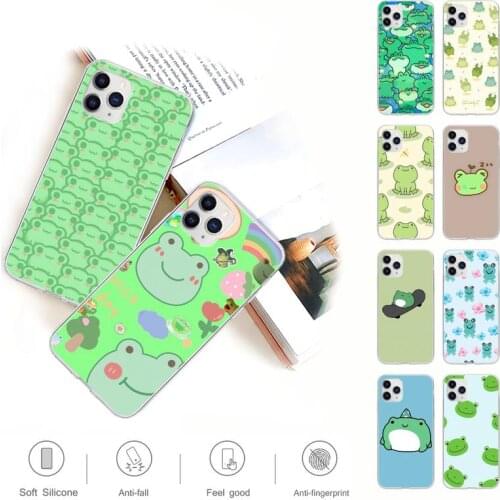 Cartoon Frog Phone Case For Huawei P20 P40 Lite P30 Pro P Smart 2019 Honor 10 10i 20 Lite Transparent Cover