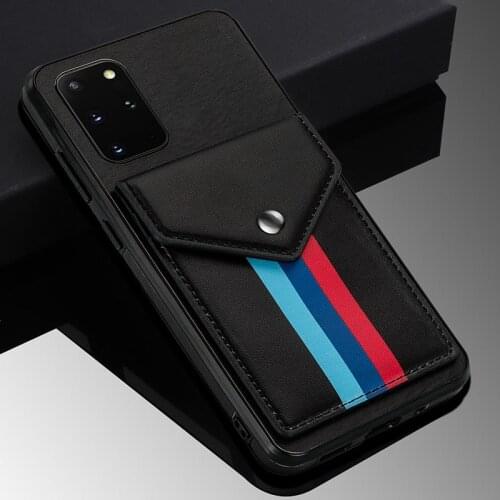 Lanyard Crossbody Wallet Phone Case For samsung S20 S20PLUS S20FE S21 S21ULTRA Leather Card Slot With Shoulder Strap Transparent