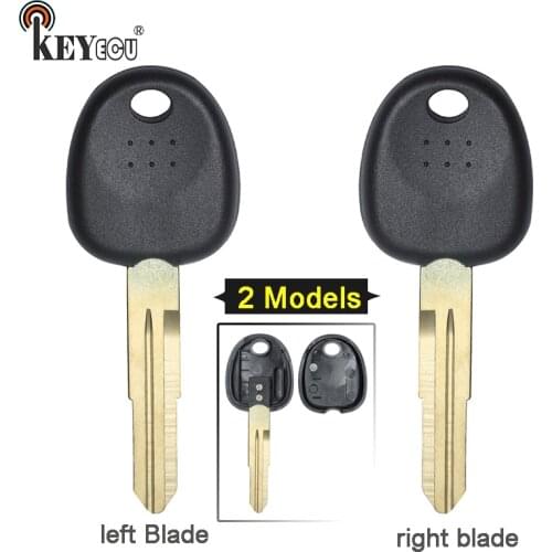 KEYECU 1x/ 2x for Hyundai Coupe Tucson Elantra Accent Santa Fe Transponder Key Shell Case Cover Key Blank With Left/ Right Blade