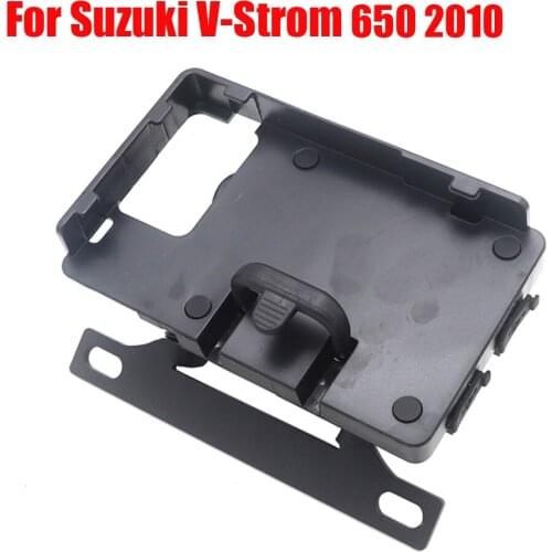 Black Navigation Bracket Mount Smartphone GPS Holder For Suzuki V-Strom 650 2010 V strom
