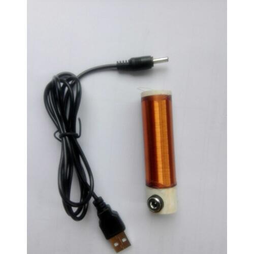 USB 5V Electronic Mini Tesla coil lit energy-saving lamp power supply DIY