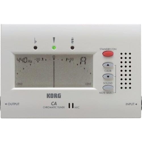Korg CA-40 Electronic Chromatic Tuner with Large Display can be used for wind, Guitar, Ukulele, and Keyboard instruments