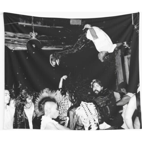 Playboi Carti Die Lit Tapestry Black and White Wall Hanging Tapestries Dorm Wall Art Home Decor Traveling Camping Yoga Mat