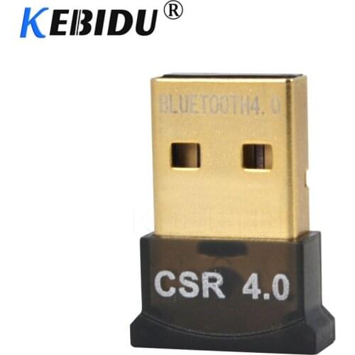 Kebidumei USB 2.0 Bluetooth Version 4.0 Adapter Wireless Dongle EDR Adaptor 1-100M 3Mbps for Laptop Notebook Tablet PC Computer