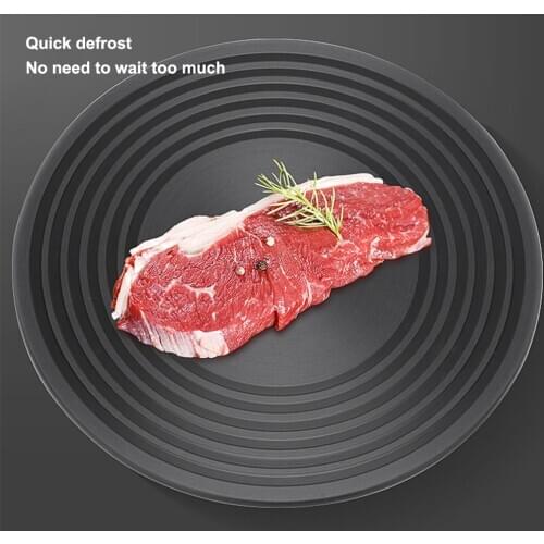 Kitchen Heat Diffuser For Gas Stove Aluminum Thawing Plate Round Fast Defrosting Tray Quick Thawing For Frozen Meat Dropship