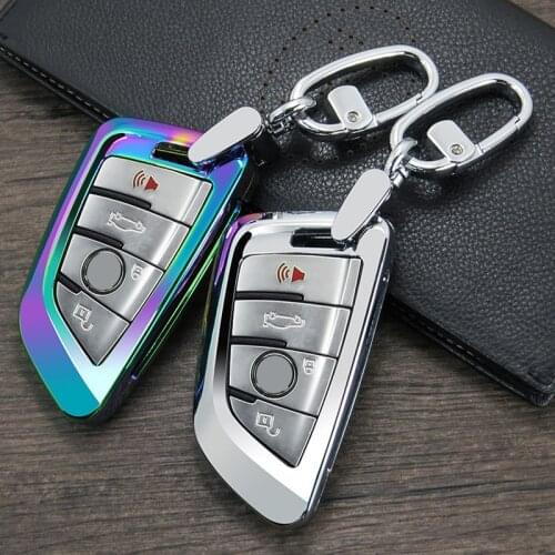 LUNASBORE Zinc Alloy Car Remote Key Case Cover For BMW X5 F15 1 2 5 7 Series X1 X6 F16 G30 G11 F48 F39 Key
