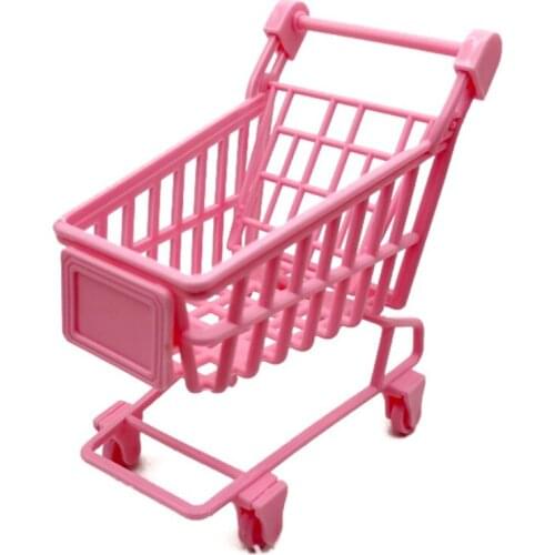 425F Mini Toy Model Kit Realistic Shopping Cart for Dollhouse Pretend Play Girls Gift