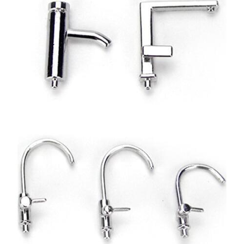1Pcs 1/12 Dollhouse Miniature Accessories Mini Alloy Faucet Simulation Water Tap Model Toys for Doll House Decoration