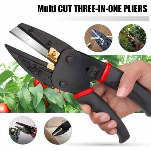 Multifunctional 3-in-1 Pruning Shears Scissors Garden Shears for Wire Branches DIN889