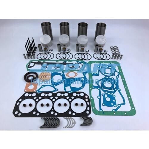 New K4N K4N-IDI Overhaul Kit Piston Rings Bearing Set Full Gasket Kit Engine Valve For Mitsubishi