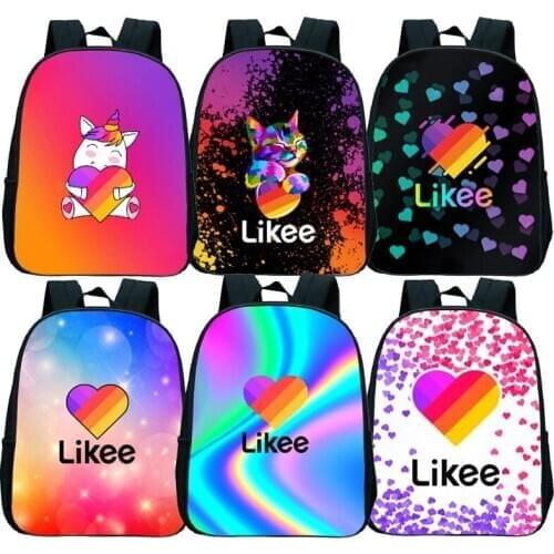 New Russia Style Likee Backpack for Girls Boys Toddler Primary Kindergarten School Bags LIKEE App Kids Book Bags