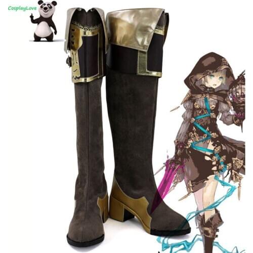 CosplayLove SINoALICE Cosplay Shoes Hansel Gretel Cosplay Shoes Boots For Halloween Christmas