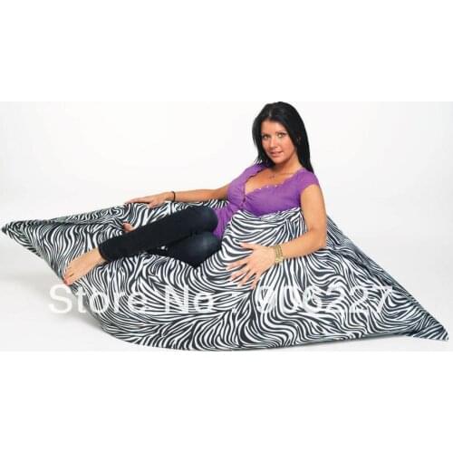 EXTRA LARGE SIZE !! waterproof zebra bean bag chair, outdoor and indoor beanbag sofa seat - free shipping