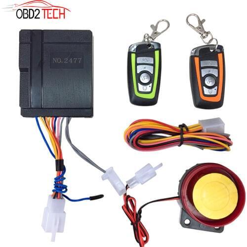 Motorcycle Bike Alarm System Scooter Anti-theft Security Alarm Moto Remote Control Engine Start with Alarm Moto Speaker