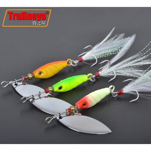 Spinner bait lures,Trulinoya spirit spinner lures,fishing lures,fishing hard bait,10G,9pcs/lot,Free shipping