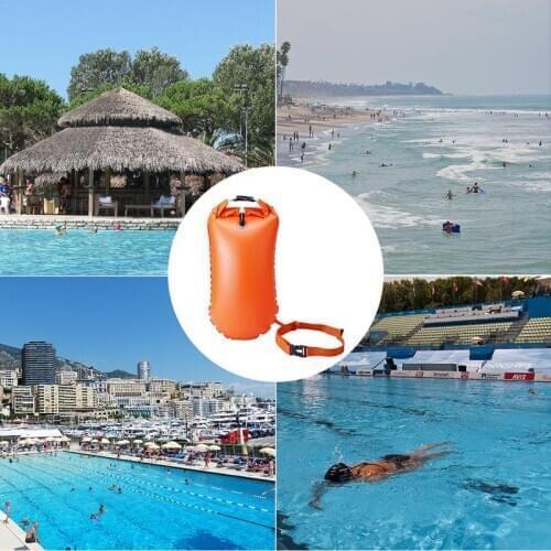 15l Outdoor Waterproof Air Bag Swimming Buoy Drifting Float Bag Swimming Towing Floating Bag Kayak Storage Bag Drift Signal Buoy