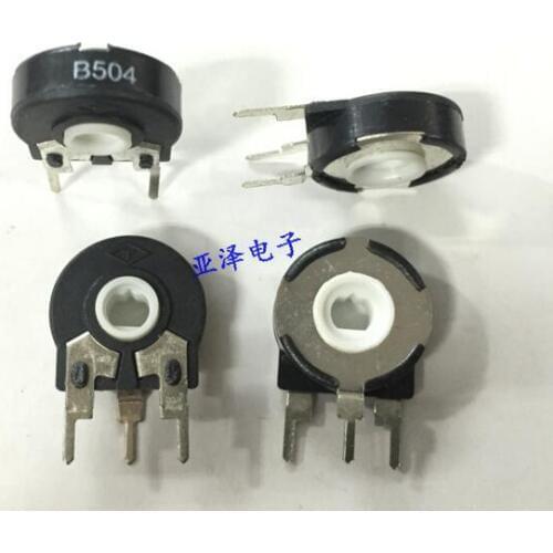 [VK] T Spain PT15-500K B504 15MM adjustable potentiometer Vertical elliptical hole rotating adjustable resistance switch