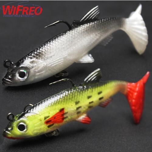 2Pcs Floating Minnow Fishing Lure Laser Hard Artificial Bait 3D Eyes 80mm 14g Swim Bait Jointed Bait Equipped Hook